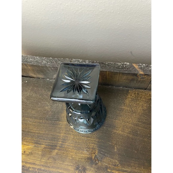 Indiana Glass Co Park Lane Blue with Square Bottom - Picture 6 of 7